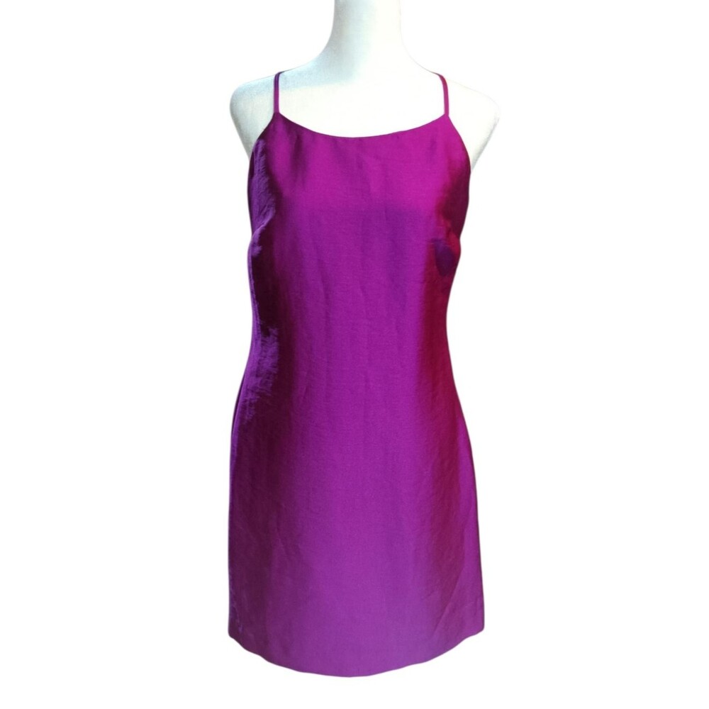 Vince Camuto Purple Spaghetti Strap Slip Dress Sz 0 Lined